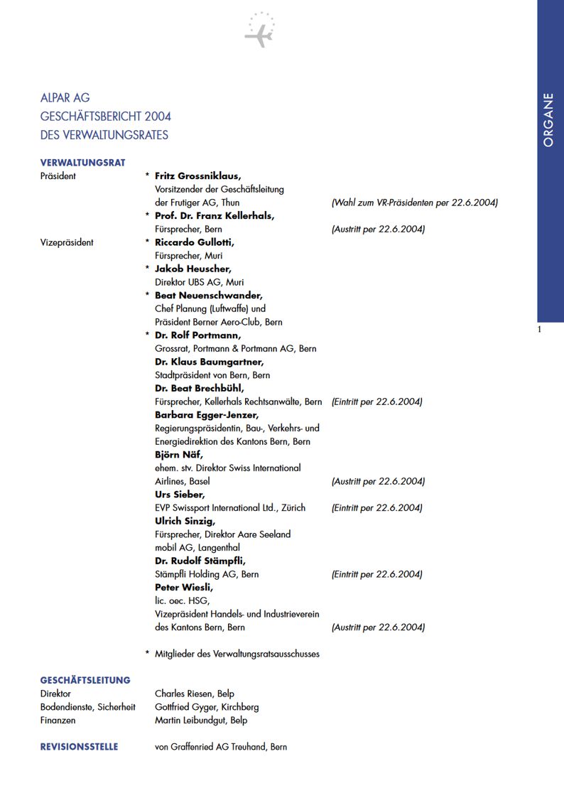 Gesch&auml;ftsbericht 2004